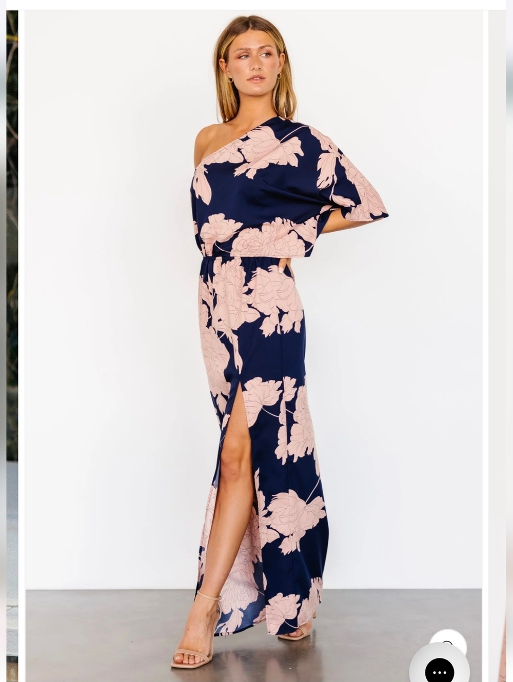 Baltic Born Halston One Shoulder Maxi Dress NWT